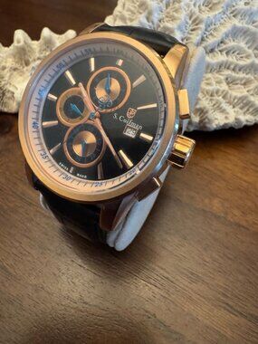 S. Coifman - Men's Rose Gold 43mm Quartz Watch - Excellent Condition